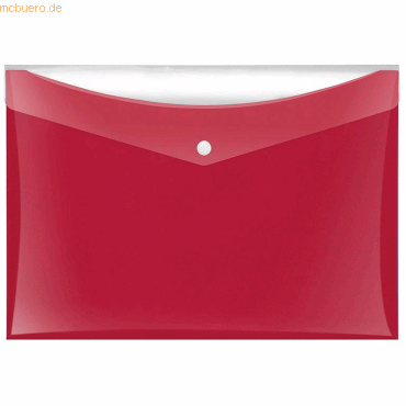 6 x Veloflex Sammeltaschen A4 rot mit zusätzlicher Tasche 6 x Veloflex Sammeltaschen A4 rot mit zusätzlicher Tasche von Veloflex