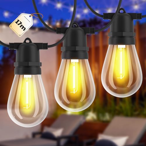 Velway LED Lichterkette Außen Strom - IP65 Wasserdicht Lichterkette Netzbetrieben 17M/55.7FT 15+1 Bruchsichere Glühbirnen Lichterkette mit Stecker für Baum Garten Terrasse Party Hochzeit Weihnachten Velway LED Lichterkette Außen Strom - IP65 Wasserdicht Lichterkette Netzbetrieben 17M/55.7FT 15+1 Bruchsichere Glühbirnen Lichterkette mit Stecker für Baum Garten Terrasse Party Hochzeit Weihnachten von Velway