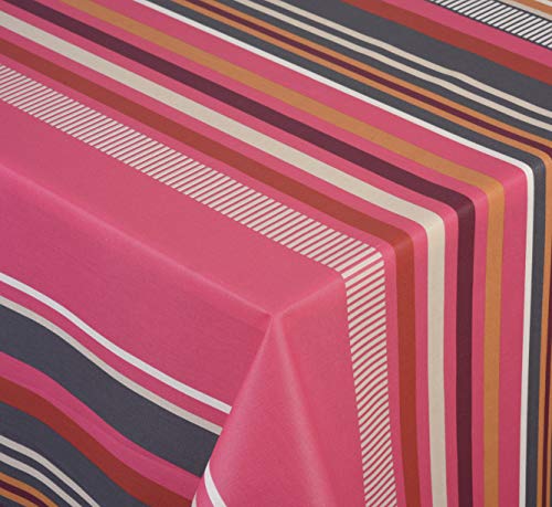 Venilia Tischdecke Autumn Stripes, Tischtuch, Tischwäsche, Wachstuch, pflegeleicht, wasserabweisend, Rechteckig, Imaelle Herbst, 160 x 180 cm von Venilia
