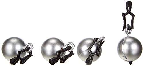 Venilia Tischtuchbeschwerer Kugel Clip Tischtuchhalter Tischdeckengewichte aus PVC und Metall, Silber, 8 x 3 x 3 cm, 54202 von Venilia