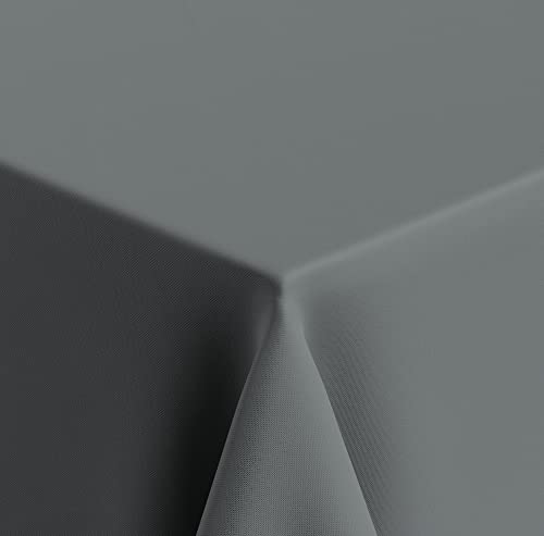 Venilia Tischdecke Uni Grau, Tischtuch, Tischwäsche, Tischdeko, bügelfrei, aus Polyester, rechteckig, 1,5 x 2,4m, 59537 Venilia Tischdecke Uni Grau, Tischtuch, Tischwäsche, Tischdeko, bügelfrei, aus Polyester, rechteckig, 1,5 x 2,4m, 59537 von Venilia