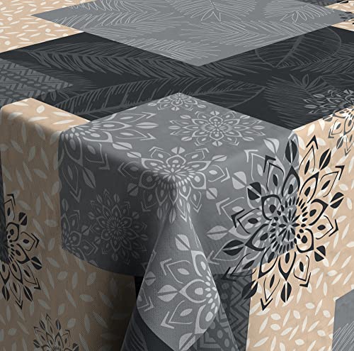 Venilia Tischdecke mit Aufdruck Taenga, Tischtuch, Tischwäsche, Tischdeko, bügelfrei, aus Polyester, rund, 1,8m x 1,8m, 59515 Venilia Tischdecke mit Aufdruck Taenga, Tischtuch, Tischwäsche, Tischdeko, bügelfrei, aus Polyester, rund, 1,8m x 1,8m, 59515 von Venilia