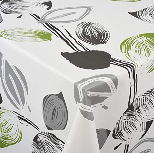 VeniliaTischdecke Frühling Tischtuch Tischwäsche Wachstuch pflegeleicht wasserabweisend Oval 140 x 200 cm, PVC-Polyester von Venilia