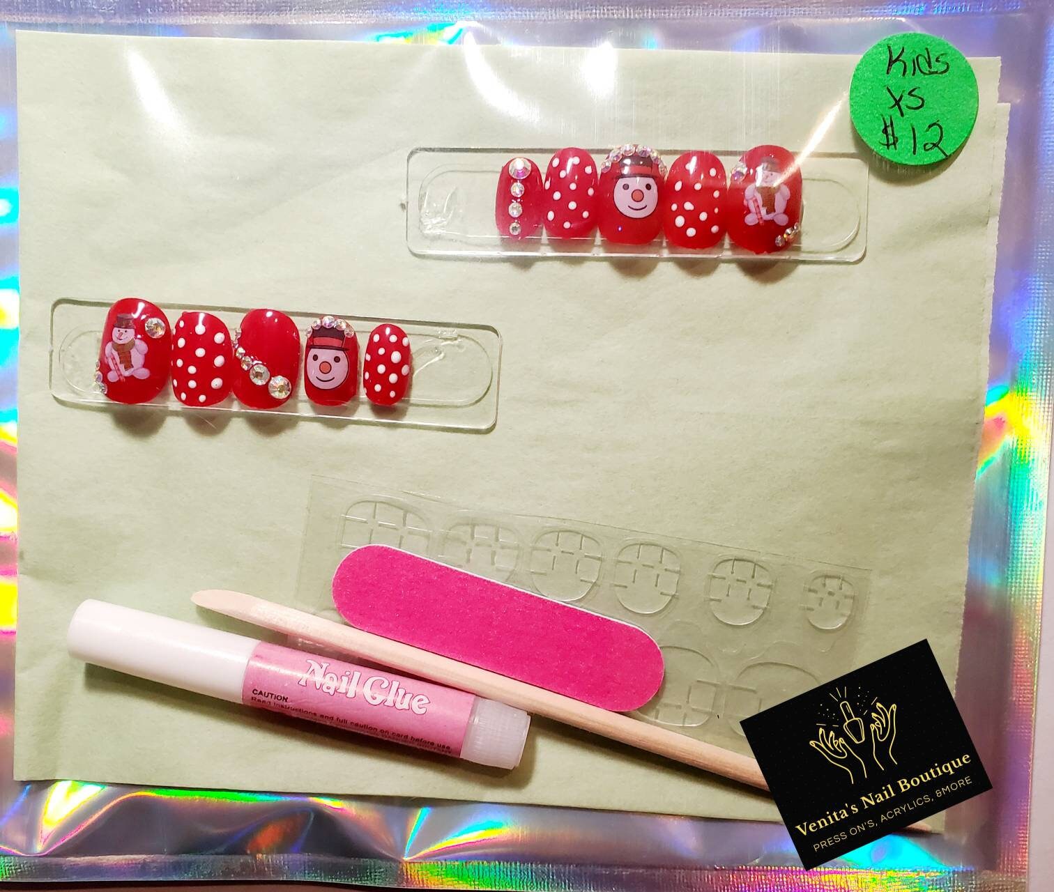 Handgefertigt Druck Auf Nagel Set Handgefertigt Druck Auf Nagel Set von VenitasNailBoutique