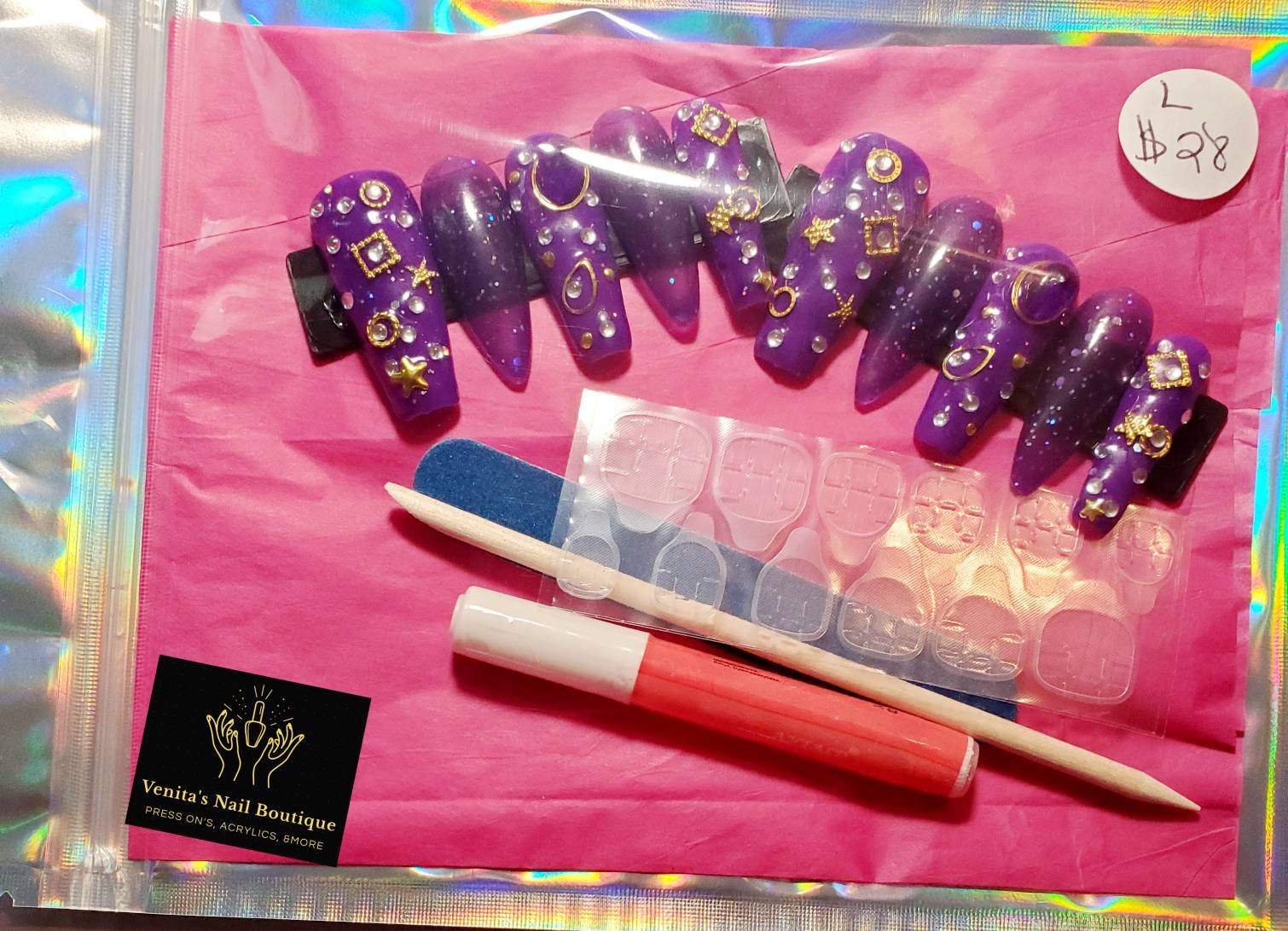 Personalisiertes Press On Nail Set Personalisiertes Press On Nail Set von VenitasNailBoutique