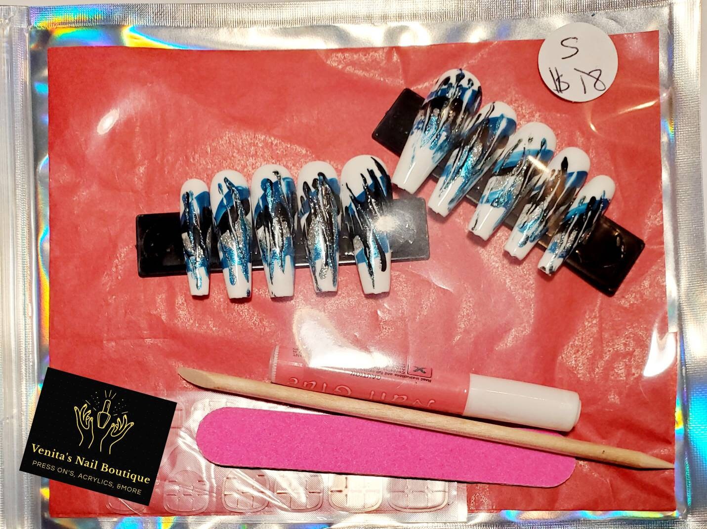 Personalisiertes Press On Nail Set Personalisiertes Press On Nail Set von VenitasNailBoutique