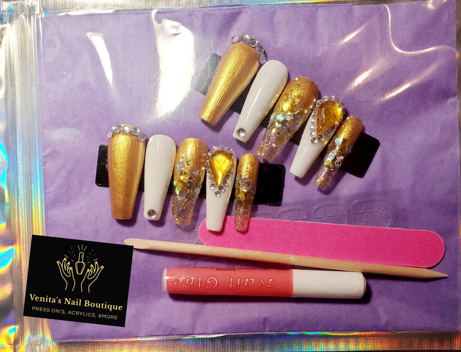 Personalisiertes Press On Nail Set Personalisiertes Press On Nail Set von VenitasNailBoutique