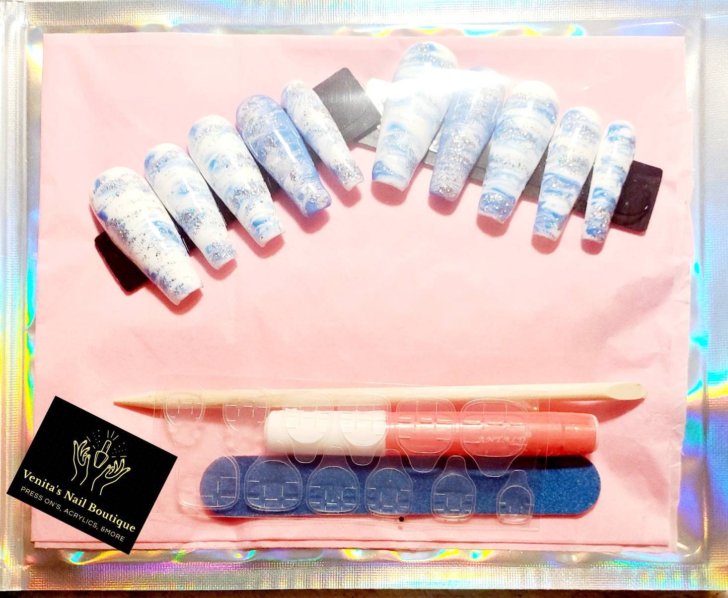 Personalisiertes Press On Nail Set Personalisiertes Press On Nail Set von VenitasNailBoutique