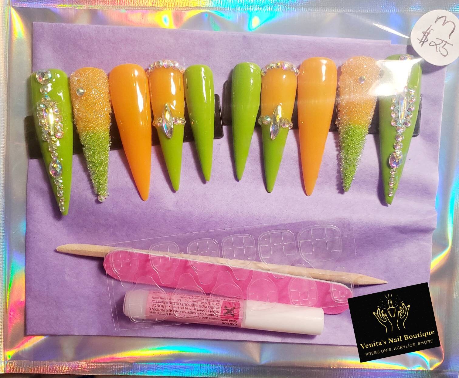 Personalisiertes Press On Nail Set Personalisiertes Press On Nail Set von VenitasNailBoutique