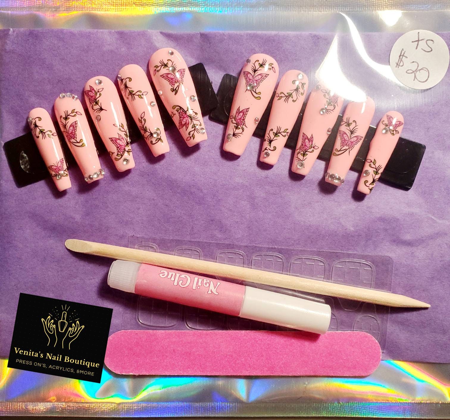 Personalisiertes Press On Nail Set Personalisiertes Press On Nail Set von VenitasNailBoutique