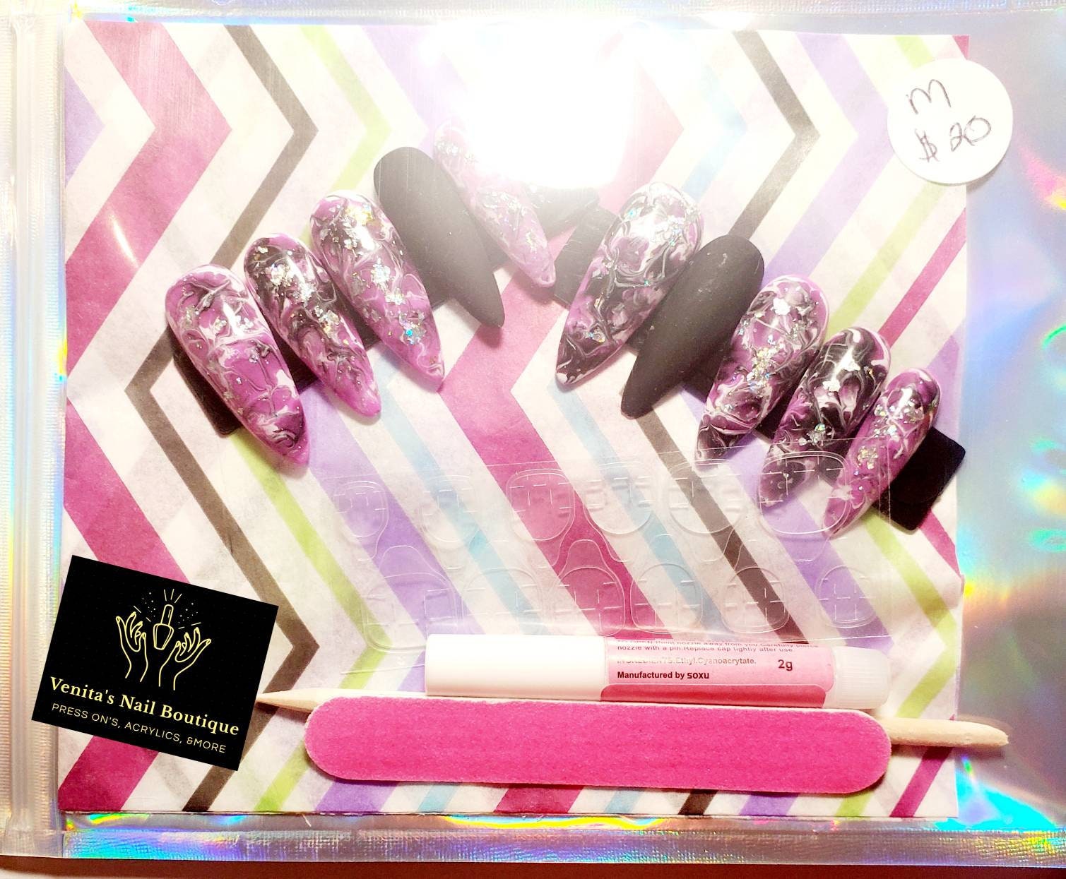 Personalisiertes Press On Nail Set Personalisiertes Press On Nail Set von VenitasNailBoutique