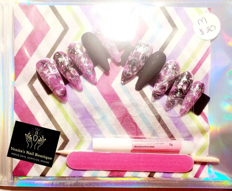 Personalisiertes Press On Nail Set von VenitasNailBoutique