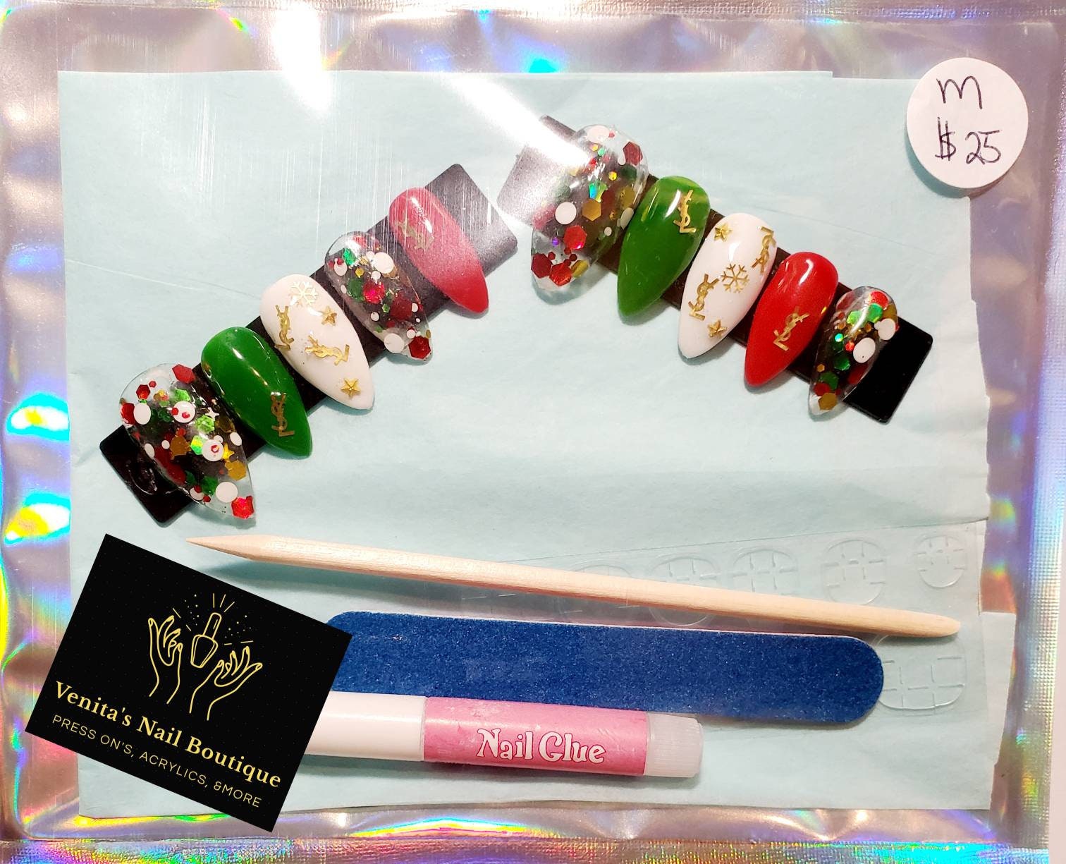 Personalisiertes Press On Nail Set Personalisiertes Press On Nail Set von VenitasNailBoutique
