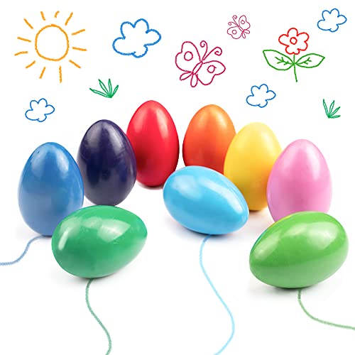 Ventvinal Kleinkinder wachsmalstifte, 9 Farben Eiförmige Farbstifte Zeichenstift für Kleinkinder und Kinder, Sicher und Nicht Toxisch, das Perfekte Ostern Geschenke für Kinder von Ventvinal