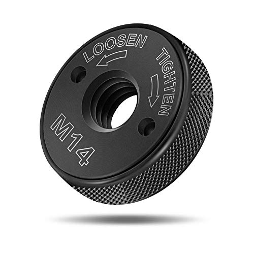 Schnellspannmutter SDS Clic M14, für alle Winkelschleifer von AEG, Black & Decker, Dewalt, Flex, Hitachi, Metabo, Makita etc.(1x spannmutter), Schwarz von Ventvinal