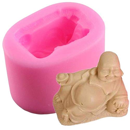 3D-Silikonform mit chinesischer Maitreya-Buddha-Statue, für Seife, Kerzen, Schokolade, Fondant, Backform, Kuchendekoration, Dekoration, 3D-Silikonform mit chinesischer Maitreya-Buddha-Statue, für Seife, Kerzen, Schokolade, Fondant, Backform, Kuchendekoration, Dekoration, von Valink