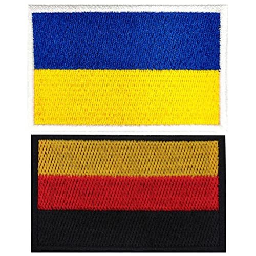 2pcs Deutschland Ukraine Flagge Patches Bestickter Eisen Auf Patch National Badge Emblem Hakenschleife Für Hat -bag -rucksack 2pcs Deutschland Ukraine Flagge Patches Bestickter Eisen Auf Patch National Badge Emblem Hakenschleife Für Hat -bag -rucksack von Vepoty