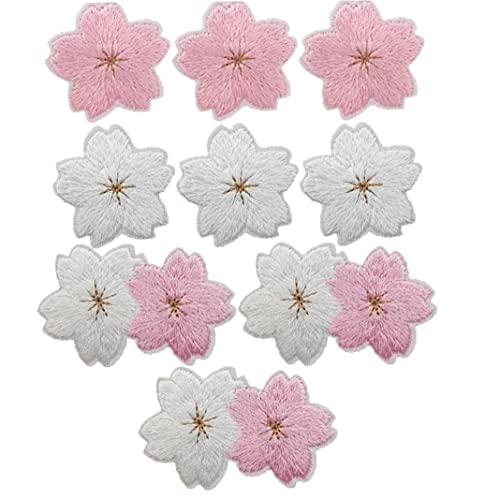 Applikationsflecken 9pcs Kirschblütenblütenblume Bestickte Stoffaufkleber Auf Applique Patch Für Kleidung Nähen Applikationsflecken 9pcs Kirschblütenblütenblume Bestickte Stoffaufkleber Auf Applique Patch Für Kleidung Nähen von Vepoty