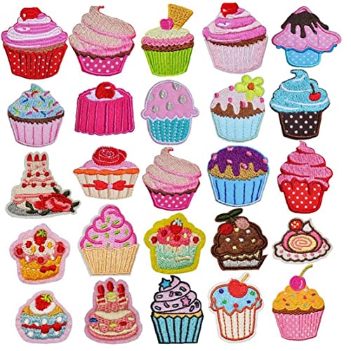 Kuchen Cup Cartoon Patch 30pcs süßes Eisen auf Stickereiapplikationen Diy Craft Badge für Kleidung Schuhe Socken Kuchen Cup Cartoon Patch 30pcs süßes Eisen auf Stickereiapplikationen Diy Craft Badge für Kleidung Schuhe Socken von Vepoty