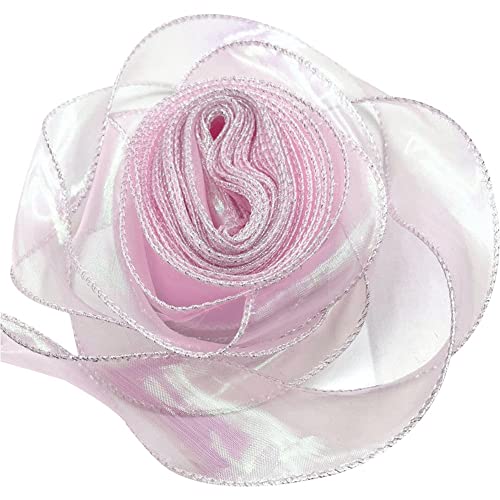 Vepoty 9 m Fischschwanz-Garnband, Geschenk-Blumenstrauß, Geschenkband, transparentes Chiffonband, Wellenbesatz, Kantenbindung, Tüllband Vepoty 9 m Fischschwanz-Garnband, Geschenk-Blumenstrauß, Geschenkband, transparentes Chiffonband, Wellenbesatz, Kantenbindung, Tüllband von Vepoty