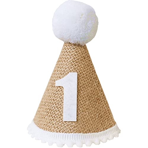Vepoty Party Kegelhut 1. Geburtstag Kegelhut mit verstellbarem Stirnband Kindergeburtstagshut für Baby Mädchen Partyzubehör Vepoty Party Kegelhut 1. Geburtstag Kegelhut mit verstellbarem Stirnband Kindergeburtstagshut für Baby Mädchen Partyzubehör von Vepoty