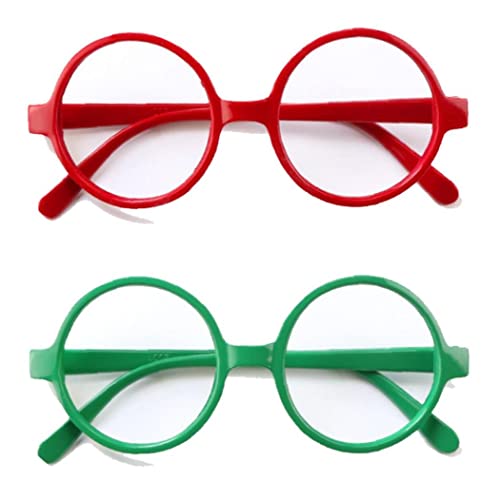 Vepoty Runde Gläser Rahmen 2pcs Lenslose Brille Brillen Für Halloween -cosplay -requisite von Vepoty