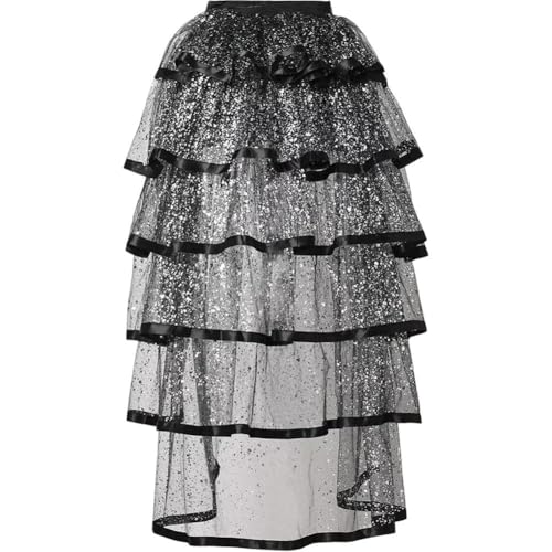 Vepoty Tüll-turnierrock, Mehrlagiger Tüllrock, Rüschenrock Aus Netzstoff Für Frauen Und Mädchen, Hochzeiten, Halloween, Bühnenauftrittszubehör Vepoty Tüll-turnierrock, Mehrlagiger Tüllrock, Rüschenrock Aus Netzstoff Für Frauen Und Mädchen, Hochzeiten, Halloween, Bühnenauftrittszubehör von Vepoty