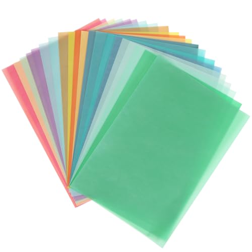 20x Transparentpapier Bunt A4, 20 Farben, Pergamentpapier zum Basteln, Buntes Transparentpapier Laterne, Transparent Laternen Papier, Buntpapier A4, Durchsichtiges Papier zum Basteln von Laternen 20x Transparentpapier Bunt A4, 20 Farben, Pergamentpapier zum Basteln, Buntes Transparentpapier Laterne, Transparent Laternen Papier, Buntpapier A4, Durchsichtiges Papier zum Basteln von Laternen von VerLuky