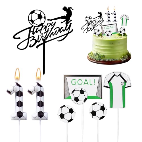 Geburtstagskerzen Zahlen 11,Fussball Deko Geburtstag Kinder,11 Geburtstag Junge,Kuchen Deko Fußball,Fussball Geburtstagdeko Geburtstagskerzen Zahlen 11,Fussball Deko Geburtstag Kinder,11 Geburtstag Junge,Kuchen Deko Fußball,Fussball Geburtstagdeko von VerLuky