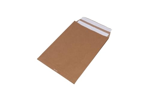 Papier-Versandtasche, Abm: (BxL+SF): 250x350x50mm, 125g/m² Papierstärke, doppelter SK-Verschluss, VerPal von VerPal