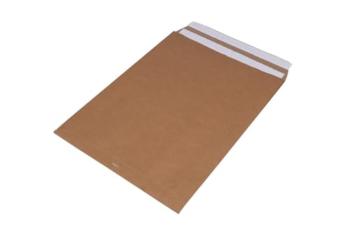 Papier-Versandtasche, Abm: (BxL+SF): 380x480x80mm, 125g/m² Papierstärke, doppelter SK-Verschluss, VerPal von VerPal