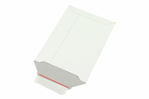 Versandtasche aus Vollpappe, A5, weiß, Abm (LxB): 175x250mm, Grammatur 500g/qm, 1000 Stück, VerPal von VerPal