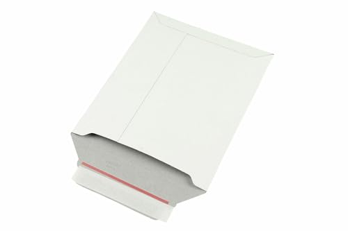 Versandtasche aus Vollpappe, B5, weiß, Abm (LxB): 210x265mm, Grammatur 450 g/qm, 1000 Stück, VerPal von VerPal