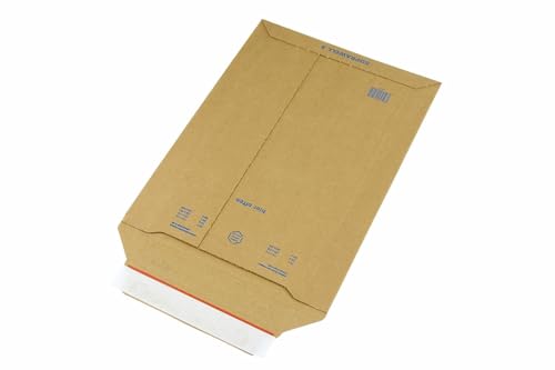 Wellpapp-Versandtasche, A4, braun, Abm (LxB): 234x330mm, mit Selbstklebeverschluss, 500 Stück, VerPal von VerPal
