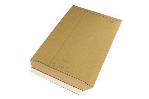 Wellpapp-Versandtasche, B3, braun, Abm (LxB): 370x540mm, mit Selbstklebeverschluss, 225 Stück, VerPal von VerPal
