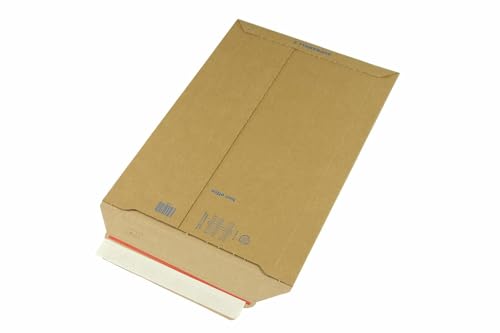 Wellpapp-Versandtasche, B4, braun, Abm (LxB): 270x390mm, mit Selbstklebeverschluss, 500 Stück, VerPal von VerPal