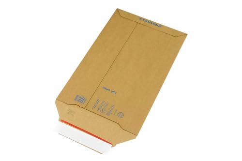 Wellpapp-Versandtasche, B5, braun, Abm (LxB): 194x310mm, mit Selbstklebeverschluss, 100 Stück, VerPal von VerPal