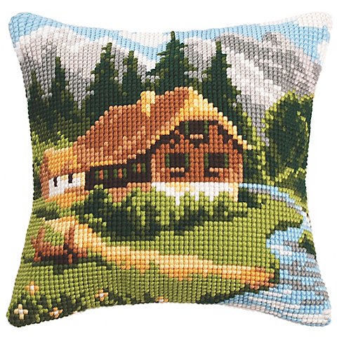 Kreuzstichkissen "Bergzeit" Kreuzstichkissen "Bergzeit" von Verachtert