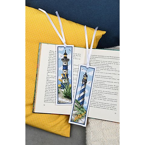 Lesezeichen "Leuchtturm blau", 2er-Set Lesezeichen "Leuchtturm blau", 2er-Set von Verachtert