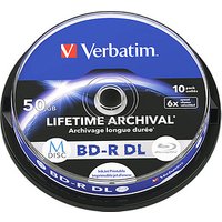 10 Verbatim Blu-ray BD-R 50 GB bedruckbar von Verbatim