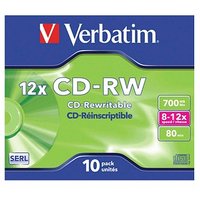 10 Verbatim CD-RW 700 MB wiederbeschreibbar von Verbatim