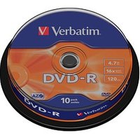 10 Verbatim DVD-R 4,7 GB von Verbatim