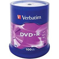 100 Verbatim DVD+R 4,7 GB von Verbatim