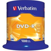 100 Verbatim DVD-R 4,7 GB von Verbatim