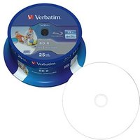 25 verbatim Blu-ray BD-R 25 GB bedruckbar 25 verbatim Blu-ray BD-R 25 GB bedruckbar von Verbatim