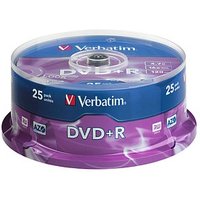 25 Verbatim DVD+R 4,7 GB von Verbatim