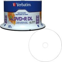 50 Verbatim DVD+R 8,5 GB Double Layer, bedruckbar von Verbatim