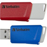 Verbatim USB-Sticks Store ´n´ Click rot, blau 32 GB von Verbatim