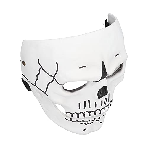 Verdant Touch Gruselige Maske Schädel Maske Halloween Harz Horror Cosplay Party Maske, Verstellbarer Riemen, Wiederverwendbare Gruselmaske für Festival Dekoration von Verdant Touch