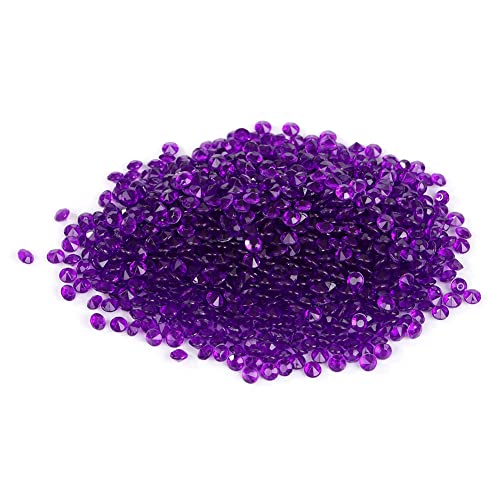 Wedding Diamond 5000pcs DIY Pointed Acrylic Diamond Confetti Gems for Wedding Party (Purple) von Verdant Touch
